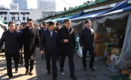 농식품부 차관, 가락농수산물도매시장 환경안전 점검