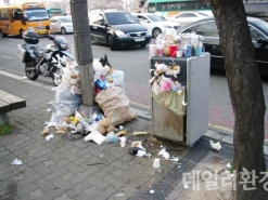여의도 벚꽃구경도 좋지만‘ 마구버린 쓰레기들’