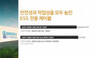 랍코리아, 화재에 강한 안전성 갖춘 ESS 전용 케이블 출시