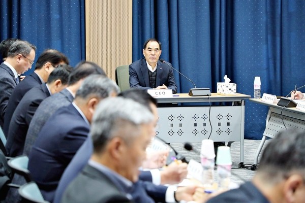 김인식 사장은 지역밀착형 지역개발사업으로 지역의 내실있는 성장을 돕고 활력과 역동성을 불어넣어야 한다고 강조했다