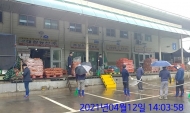 서울시농수산식품공사 강서지사..코로나19 확산 환경 청소 실시