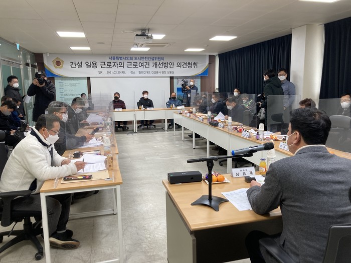 도시안전건설위, 월드컵대교 건설공사 현장 환경점검