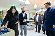 최호정 의장, 대리‧퀵서비스 기사 등 이용…이동노동자 쉼터 방문