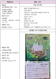 중금속 기준 초과 검출된 수입 ‘삽주(백출)’ 회수 조치