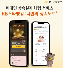 KB국민은행, 비대면 상속설계 체험 서비스 '나만의 상속노트' 선보여