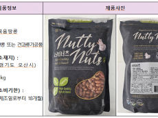 식약처, 아플라톡신 초과 검출된 ‘땅콩 또는 견과류가공품’ 회수 조치